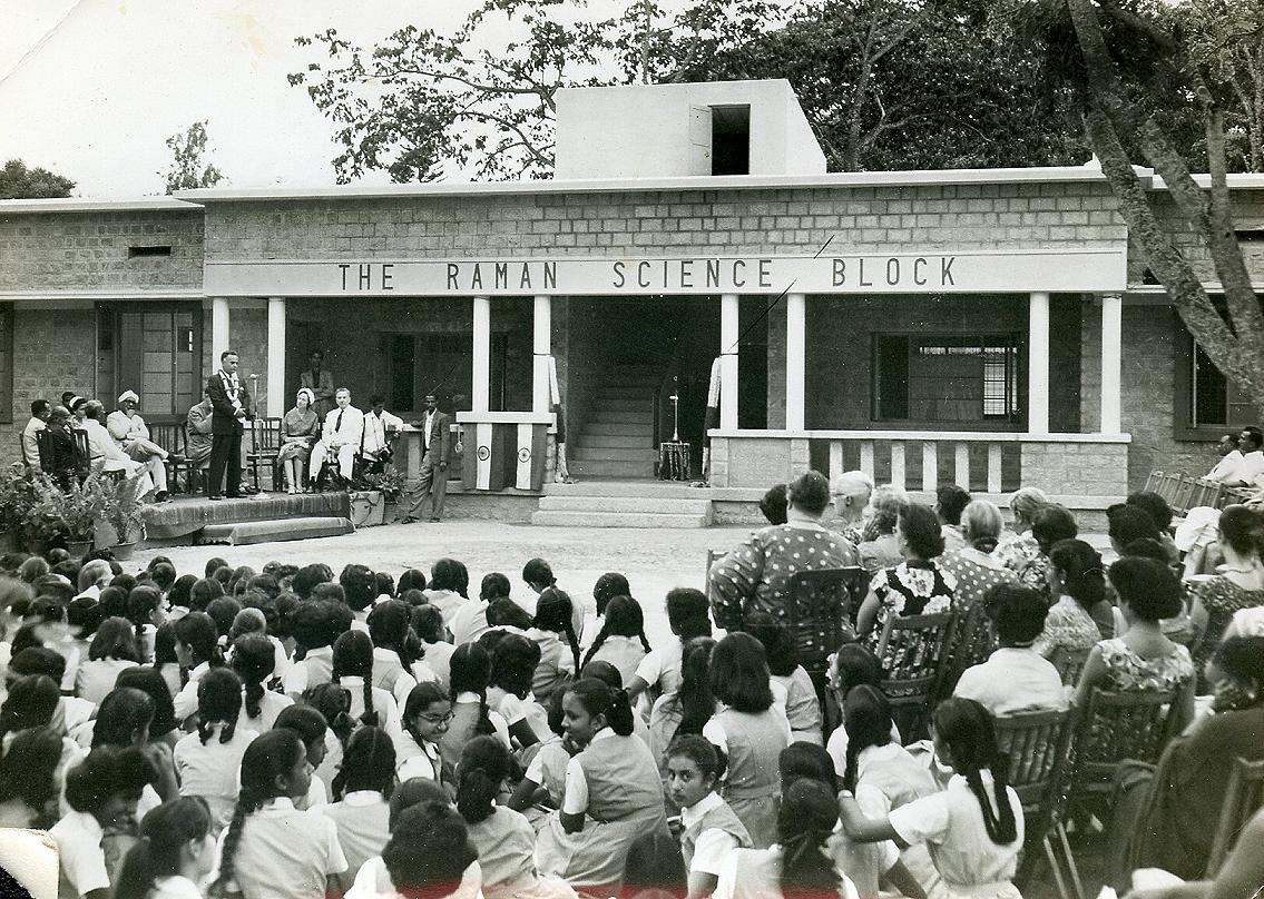 Inauguration of the Raman Science Block by Sir C.V. Raman (1963)