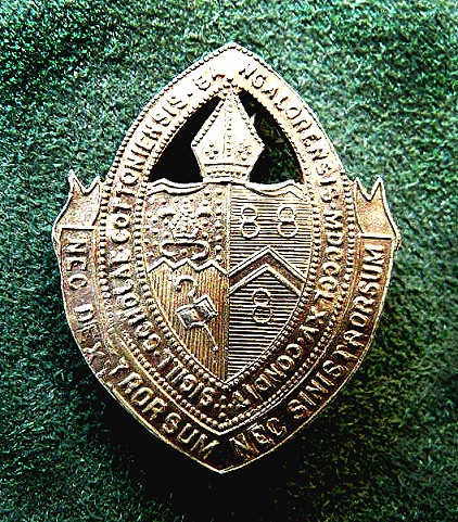 BCGS Senior school badge, ca 1966