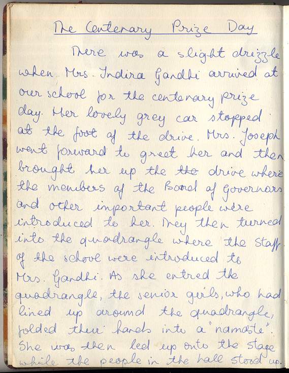 centenary prize day description by M Matthan